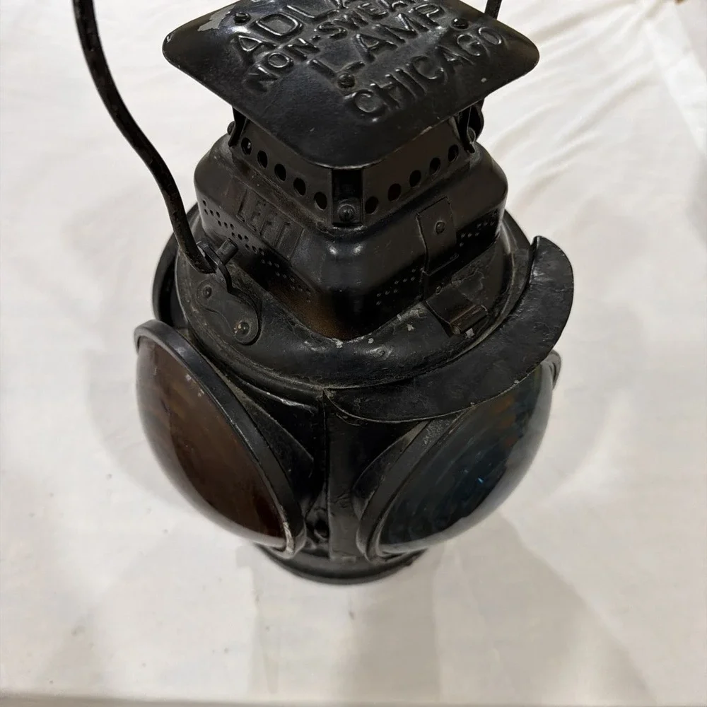 Vtg The Adlake‎ Non-Sweating Railroad Train 4 Way Lantern Chicago